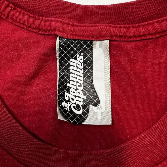 Johnny Cupcakes Size Medium T-Shirt Red, Hawk, Bird, Baseball, Graphic Tee Logo - Picture 10 of 12
